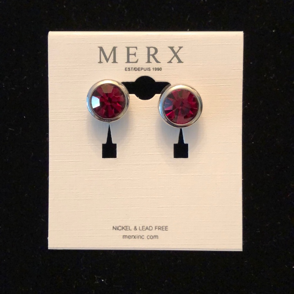 Merx Red Studs